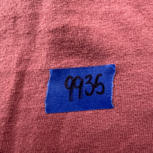 Uniqlo Shirt Adult Large Red Short Sleeve Plain Tee Casual Active Athleisure Men - Picture 14 of 14